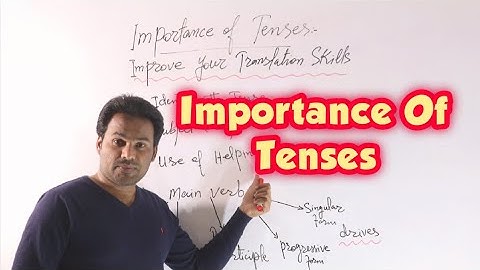 Importance of Tenses in Improving Our Translation Skills. Lec#04, By Zagham Abbas