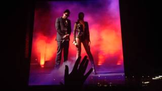 On The Run Tour intro - Bonnie \& Clyde - Upgrade U - Crazy In Love Philly 7\/5\/14  HD\/HQ