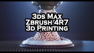 Создание 3d модели в 3ds max + zbrush и печать на 3д принтере Cheap3d видео распечатать 3d модель