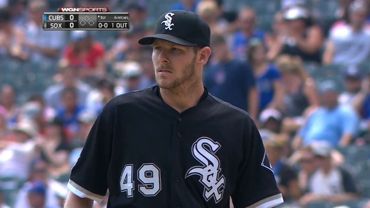 CHC@CWS: Sale ties career high with 15 strikeouts - YouTube