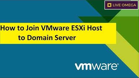 How to Join VMware ESXi Host to Domain Server || VMware #Domain #vmware #ESXI