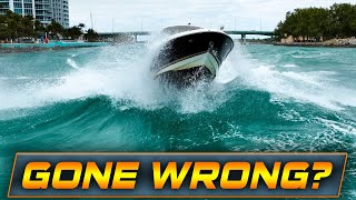 BOAT FORCED TO ABORT EXIT! HUGE WAVES AT HAULOVER INLET !! | HAULOVER BOATS | WAVY BOATS by Wavy Boats 71,031 views 2 months ago 8 minutes, 53 seconds