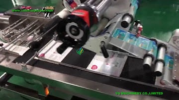 automatic plastic paper poly bag labeling machine manufacture with pouch Pagination device