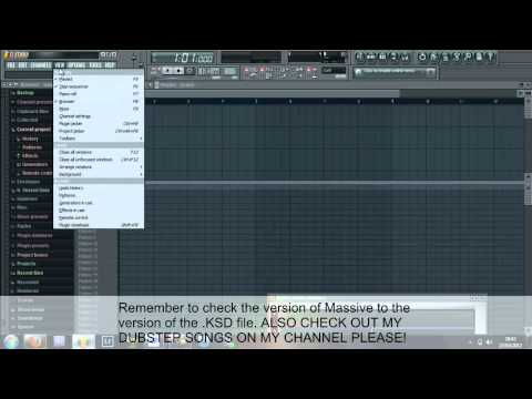 How to import massive presets into massive