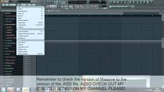 How to import massive presets into massive