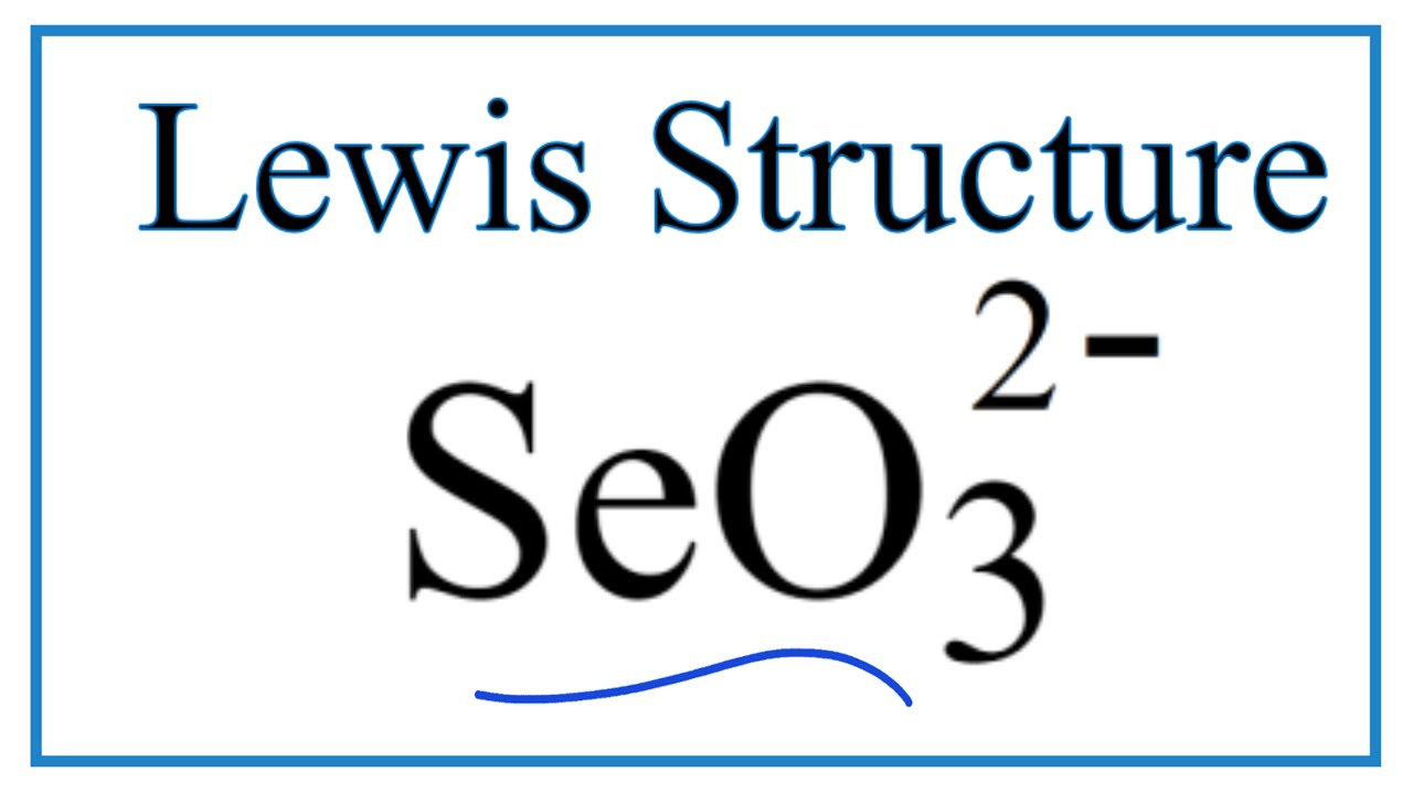 Selenium Trioxide Lewis Structure