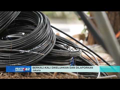 Messy, Tangled Cables Are Causing Concern for Jakarta Residents