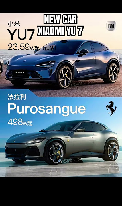 THE NEW CROSSOVER - XIAOMI YU 7 #car #xiaomi #shorts