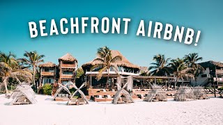 Tiny Beachfront AIRBNB in TULUM! | Amansala Hotel/Airbnb Full Room Tour