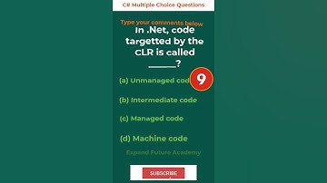 C# Multiple Choice Question #019 - Expand Future Academy #Shorts #CSharp #Dotnet #Programming