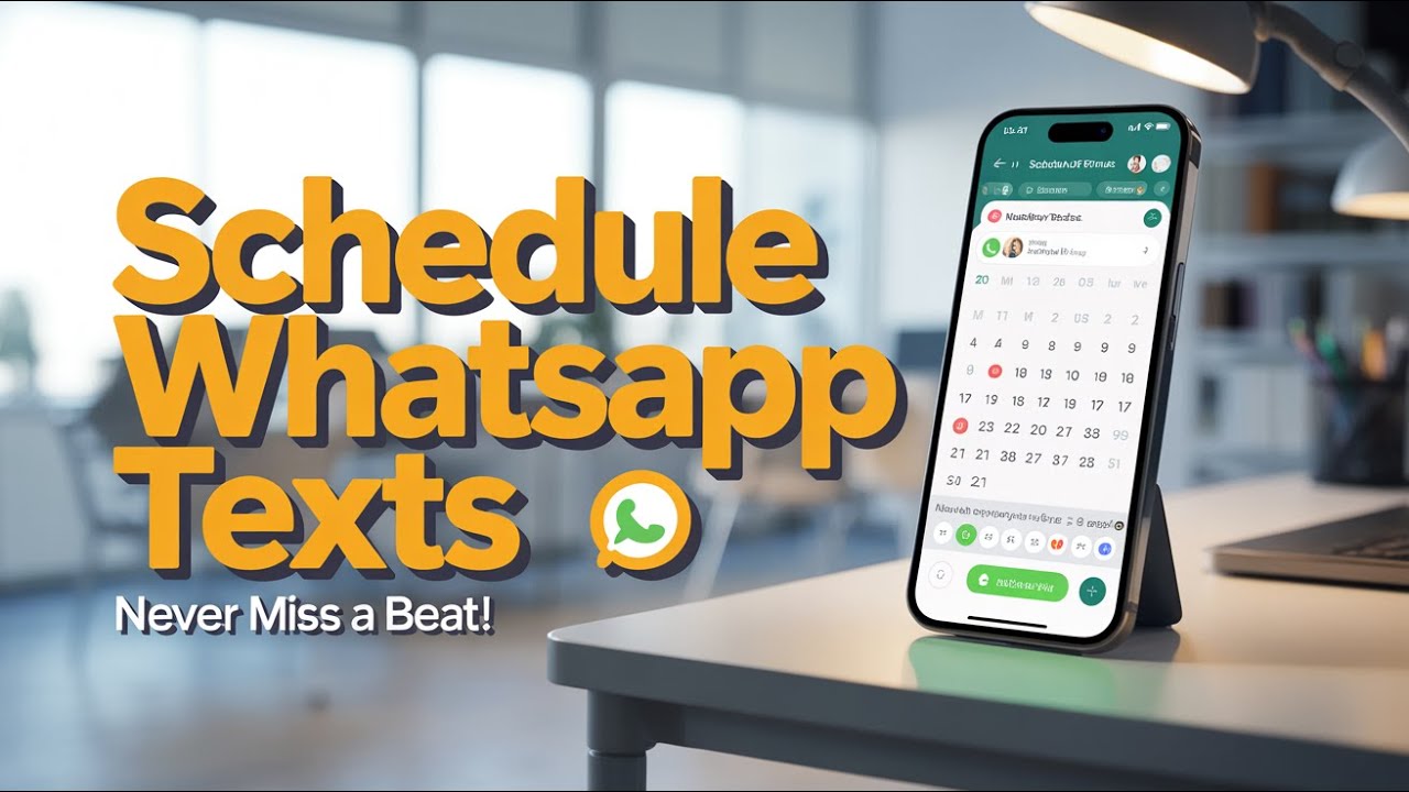 How To Schedule Messages On WhatsApp (2025) - YouTube