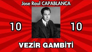 J.R. CAPABLANCA - SATRANCIN ESASLARI Ders-46 (VEZİR GAMBİTİ)