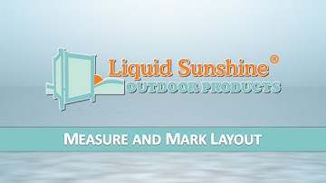 Louvered Piling Installation Video - Step 1 - Measure and Mark Layout