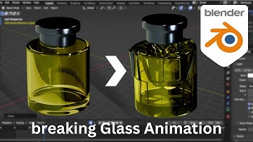 how to Make a Breaking Glass animation in blender | blender tutorial
