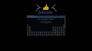 🚀 HTML CSS & JS PERIODIC TABLE WITH SEARCH BOX #coding #htmlcssjs #webdesign #shorts