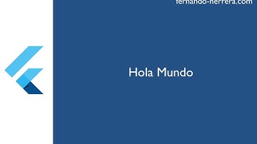 02- Hola Mundo - En Dart