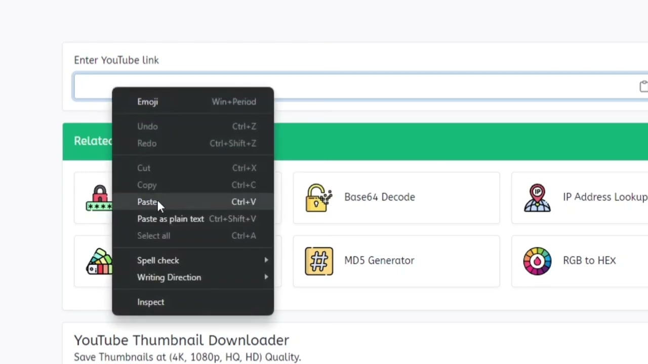 How To Download YouTube Thumbnails Image (With One Click)  - TinyTool