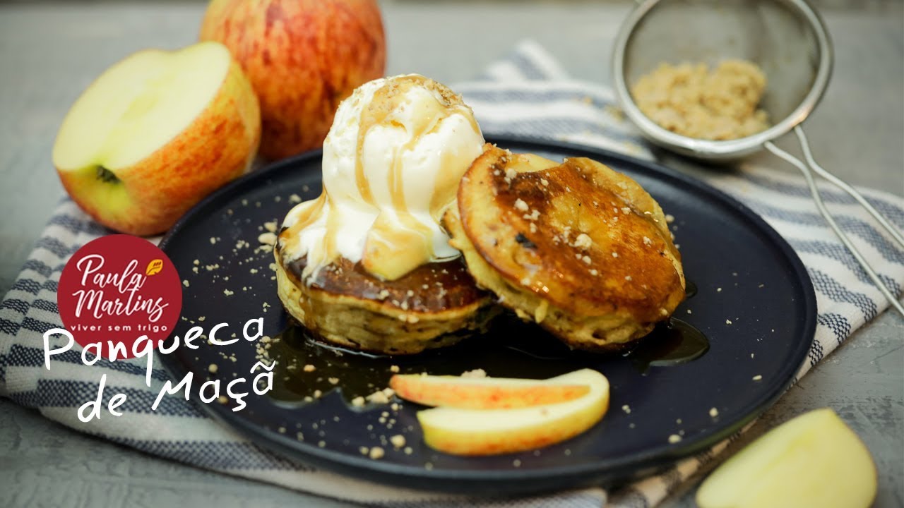 Panqueca de Maçã | Viver sem Trigo por Paula Martins
