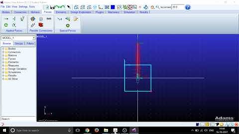 ANNA UNIVERSITY SIMULATION LAB-ADAMS: Force in Spring Damper
