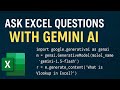 🔥 Ask Excel Questions with Gemini AI using Python
