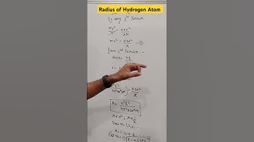 Radius of Hydrogen Atom | Bohr
