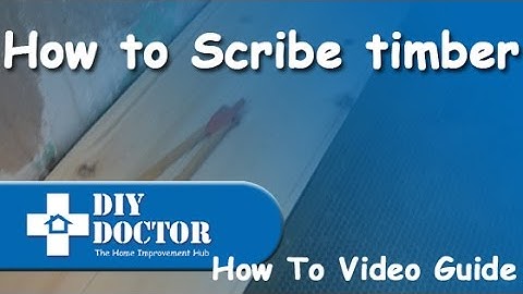 How to scribe timber against uneven surfaces