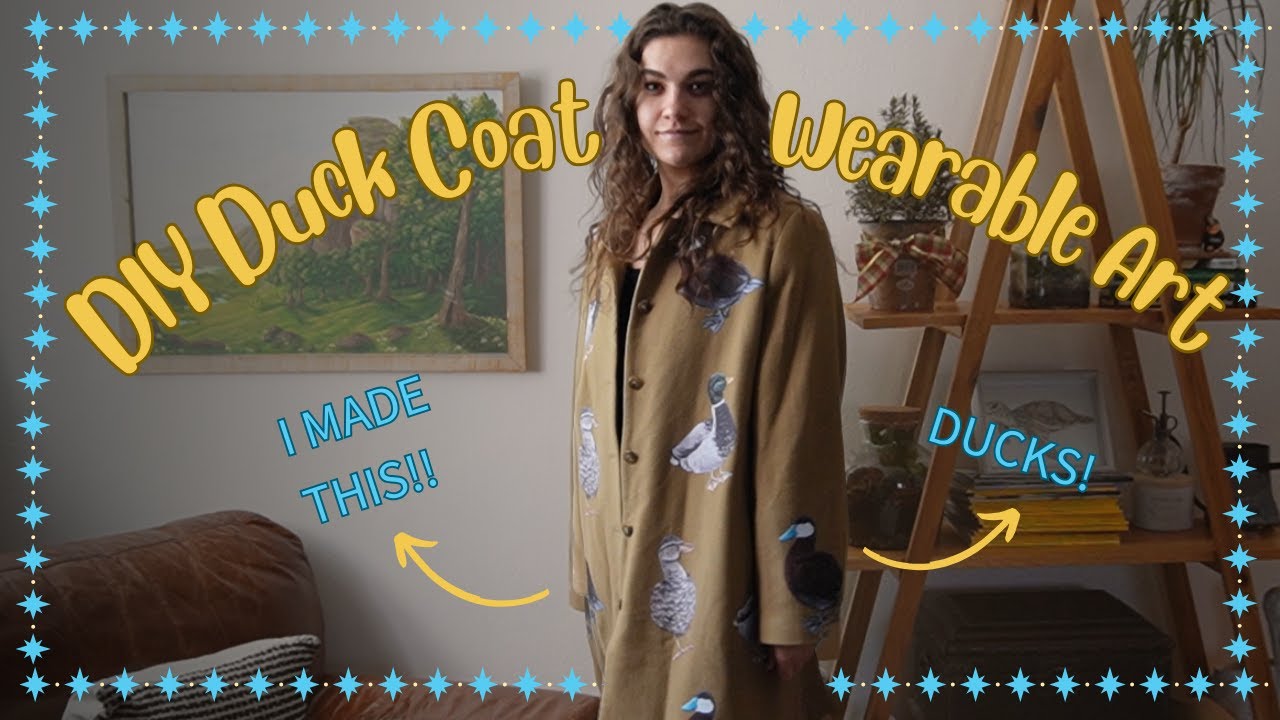 🦆 How I Made a Duck Coat | Wearable Art with Iron‑On Transfers