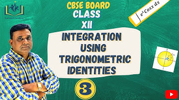 INTEGRALS | part-3 | Integration Using Trigonometric Identities | Class 12 | CBSE | NCERT Questions