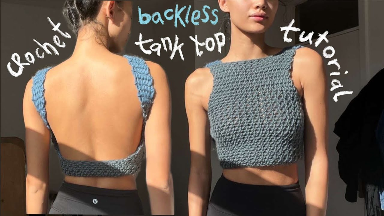 Sinead Crochet Tank Top in Black