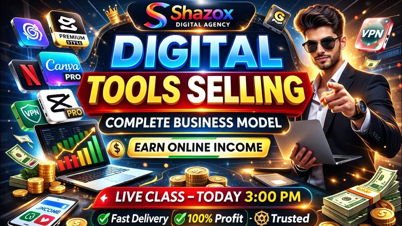 Digital Tools Selling Live Class | Earn Monthly Income Online