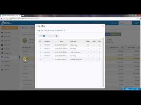 Phần mềm quản lý bán hàng Suno.vn | Quản lý tồn kho