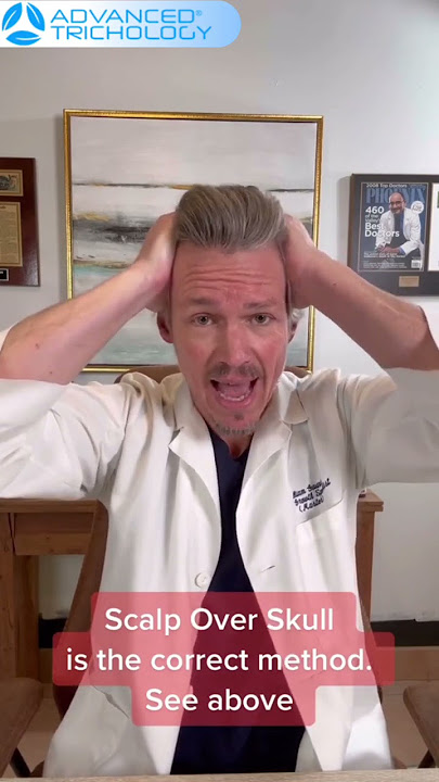How to massage your scalp for better hair growth (demonstration) #shorts