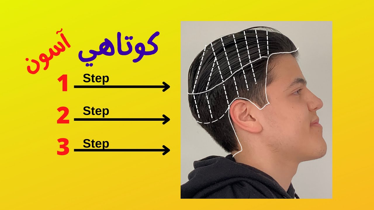 آموزش کوتاهی | یه کوتاهی راحت با قیچی و ماشین اصلاح | man's haircut 