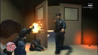 GTA 4 - Police Station Shootout   Six Star Escape