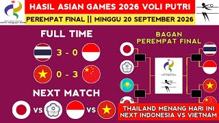 Hasil Asian Games 2026 Volleyball - Voli Thailand vs Indonesia - Klasemen Asian Games 2026