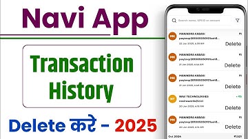 Navi App Transaction History Delete Kaise Kare ? ||Complete Guide
