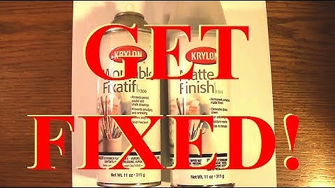 Drawing and Fixatives - Testing Protection for your art  - Matte Finish