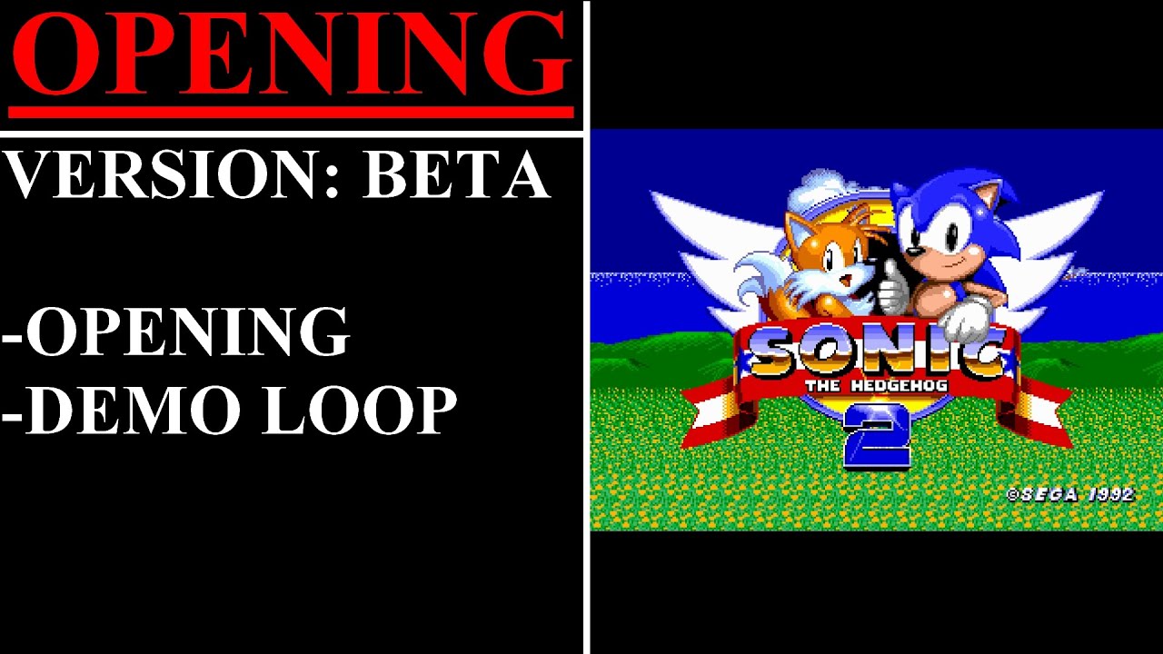 Sonic 2 HD – Beta Demo