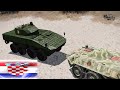 Croatian Patria AMV vs BTR-70