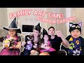 Family Art Time: Pumpkin Carving! Daddy pranked Amelia! | Bangs Garcia-Birchmore