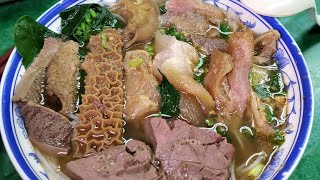Beef Offal & Beef Tendon in Soup   成記牛什粉麵  牛雜  牛腩 牛筋 牛肚 牛肺 牛膀 HongKongFood AsiaFood