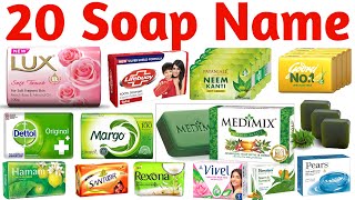 20 सबन क नम Learn 20 Soap Names In English With Pictures Easy Learning Video