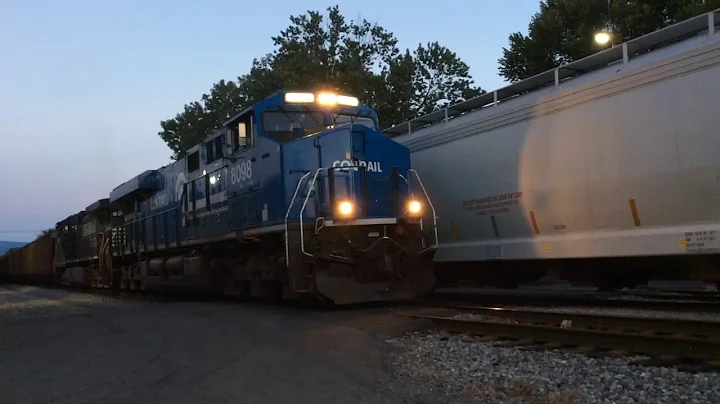 NS 777 at Shenandoah, VA with conrail heritage lea...