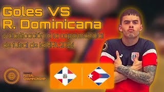 Goles de Cuba, VS Rep. Dominicana en Cuartos de final del Campeonato de Futsal de Concacaf de 2024.