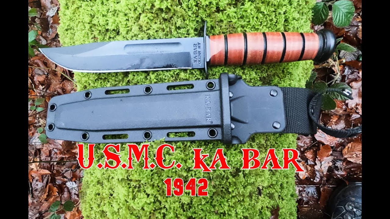 ka bar USMC utility knife / test and review YouTube