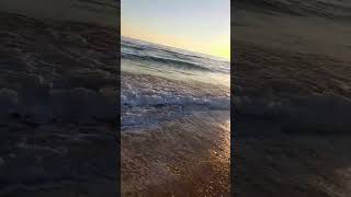 صوت البحر الجميل مع منظر شروق الشمس راحة نفسية