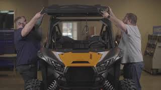 Hifonics Kawasaki KRX Audio Roof 2p Install Video