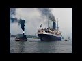 The bustling harbor of Amsterdam over a century ago in 1919 in color! [A.I. enhanced & colorized]