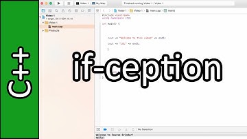 "if-ception" Nested Statements - C++ Programming Tutorial #7 (PC / Mac 2015)