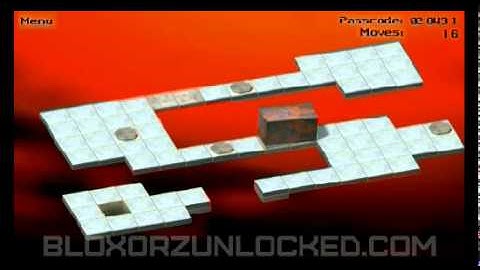 Bloxorz Level 05 - 33 moves (minimum)